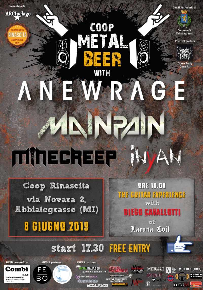 Locandina coop metal beer 2019