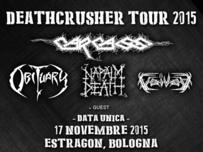 Carcass obituary napalm death voivod